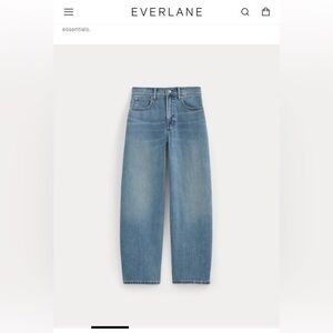 🆕EVERLANE The Way-High® Barrel Curve Jean in Vintage Blue Size:28